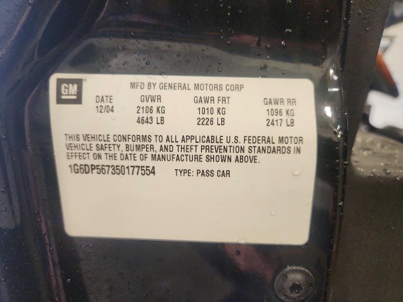67651416 :رقم المزاد ، 1G6DP567350177554 vin ، 2005 Cadillac Cts مزاد بيع
