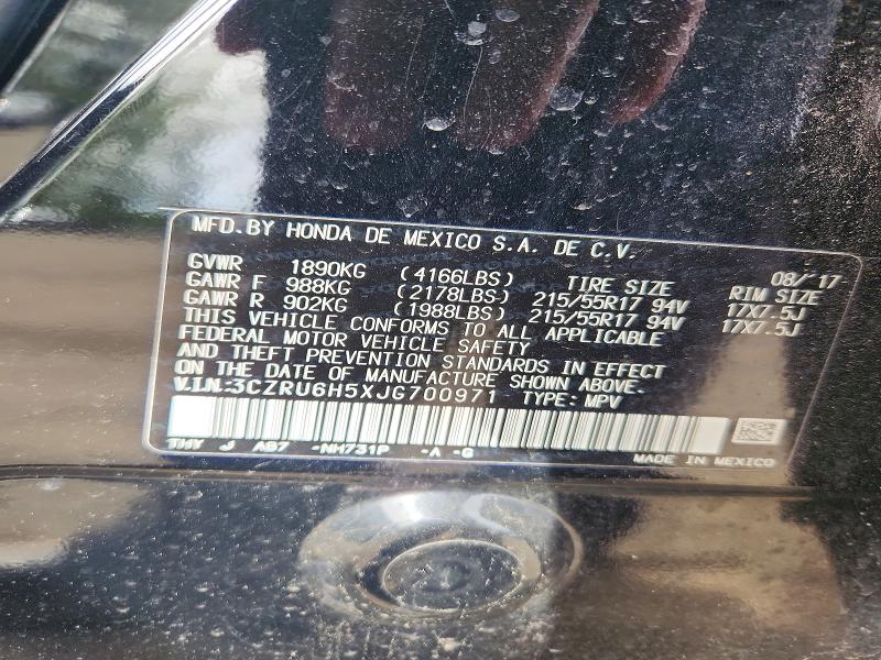 Продаж на аукціоні авто 2018 Honda Hr-v, vin: 3CZRU6H5XJG700971, номер лоту: 70454196