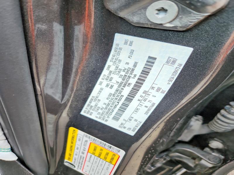 2019 Ford Ranger მანქანა იყიდება აუქციონზე, vin: 1FTER4FH6KLA10310, აუქციონის ნომერი: 69259916