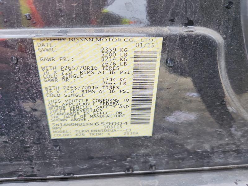 Продажа на аукционе авто 2015 Nissan Xterra, vin: 5N1AN0NU1FN659004, номер лота: 68770286
