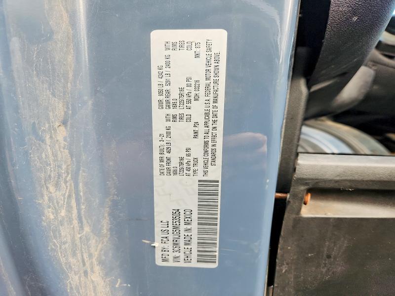 Продаж на аукціоні авто 2021 Ram Promaster 3500, vin: 3C6MRVJG5ME535054, номер лоту: 69055226