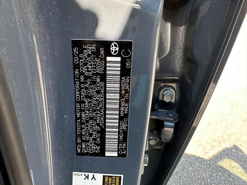 Aukcja sprzedaży 2025 Toyota Prius, vin: JTDACAAU3S3054638, numer aukcji: 65871286