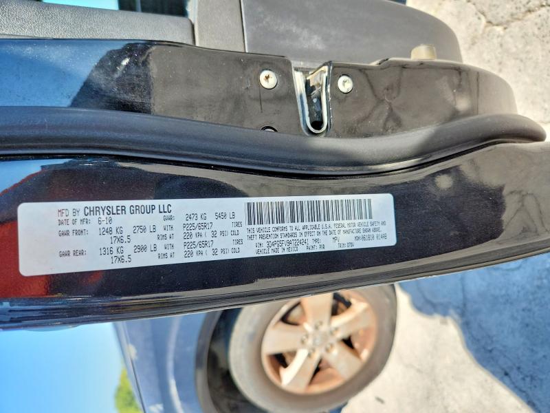 2010 Dodge Journey მანქანა იყიდება აუქციონზე, vin: 3D4PG5FV9AT224241, აუქციონის ნომერი: 67504276