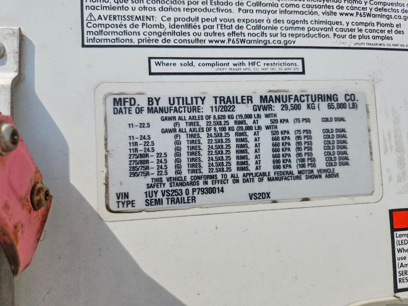 Aukcja sprzedaży 2023 Utility Trailer Trailer, vin: 1UYVS2530P7930014, numer aukcji: 67922106