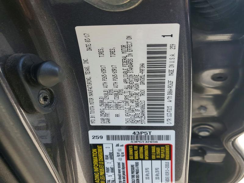 69595926 :رقم المزاد ، 5TFCZ5AN9HX086213 vin ، 2017 Toyota Tacoma مزاد بيع