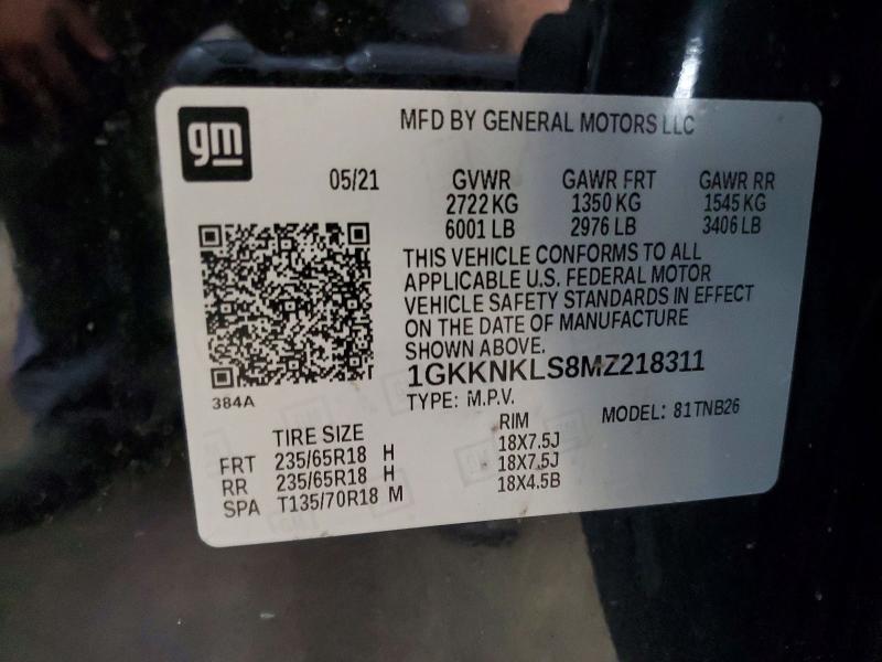 Продажа на аукционе авто 2021 Gmc Acadia, vin: 1GKKNKLS8MZ218311, номер лота: 67112676