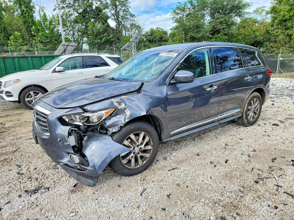 2013 Infiniti Jx35 მანქანა იყიდება აუქციონზე, vin: 5N1AL0MM1DC324826, აუქციონის ნომერი: 67730046