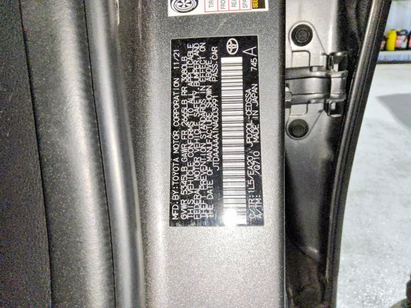 2022 Toyota Mirai მანქანა იყიდება აუქციონზე, vin: JTDAAAAA1NA003991, აუქციონის ნომერი: 59090126