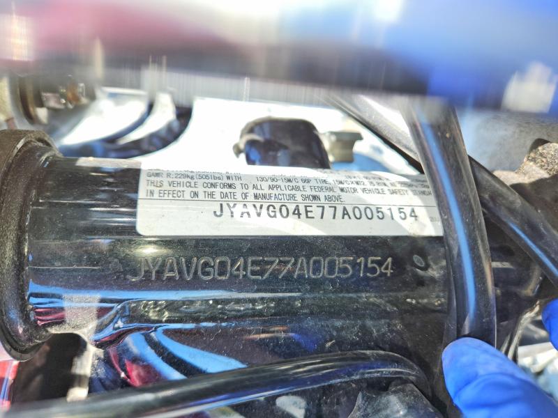 70219736 :رقم المزاد ، JYAVG04E77A005154 vin ، 2007 Yamaha Xv250 مزاد بيع