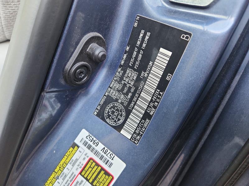 66984056 :رقم المزاد ، 5TDKK3DCXES525452 vin ، 2014 Toyota Sienna مزاد بيع