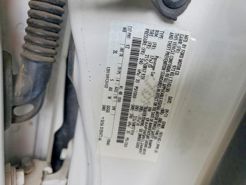 68606876 :رقم المزاد ، 1FAHP3M26CL244997 vin ، 2012 Ford Focus مزاد بيع