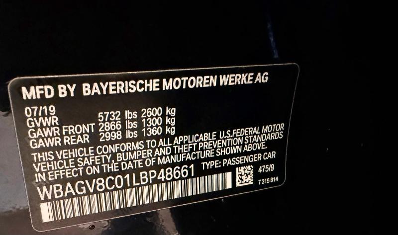Aukcja sprzedaży 2020 Bmw M850xi, vin: WBAGV8C01LBP48661, numer aukcji: 69578936