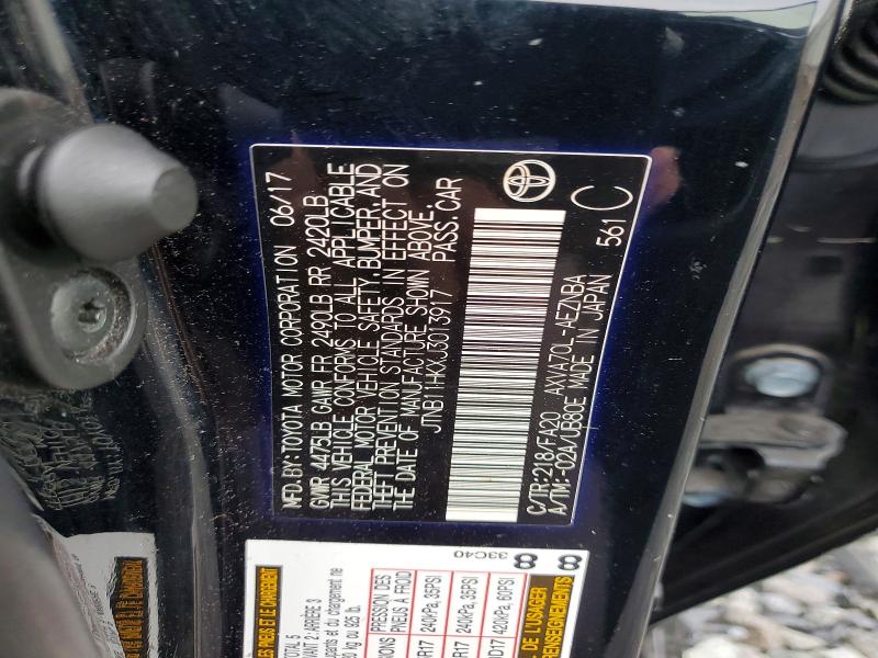 70185966 :رقم المزاد ، JTNB11HKXJ3013917 vin ، 2018 Toyota Camry مزاد بيع