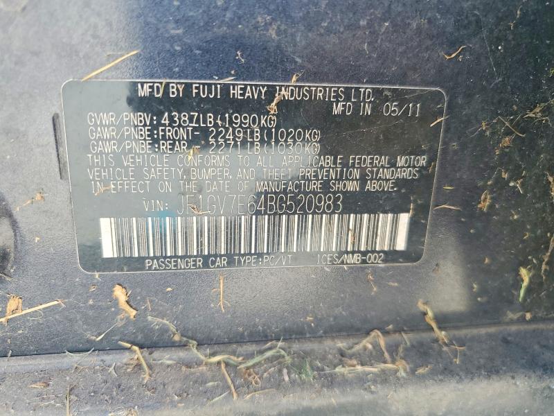 Aukcja sprzedaży 2011 Subaru Impreza, vin: JF1GV7E64BG520983, numer aukcji: 67757916