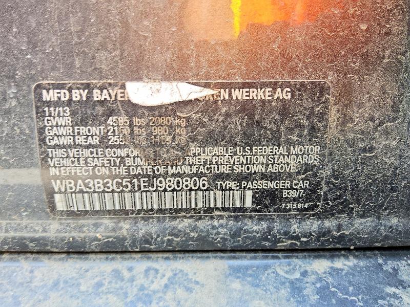 Продаж на аукціоні авто 2014 Bmw 328, vin: WBA3B3C51EJ980806, номер лоту: 67072306
