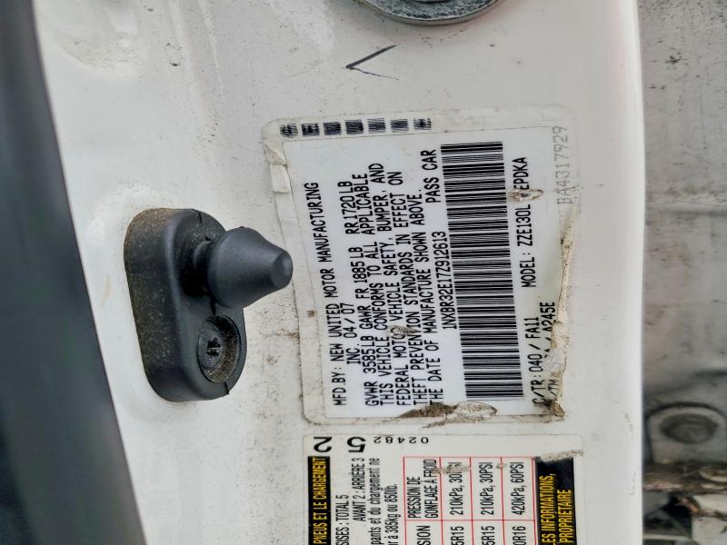 Продаж на аукціоні авто 2007 Toyota Corolla, vin: 1NXBR32E17Z912613, номер лоту: 69310006
