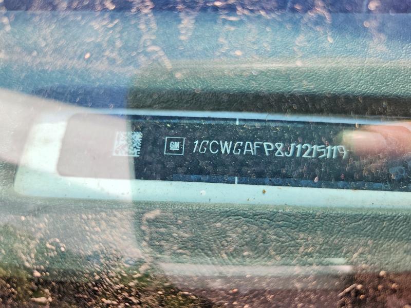 Aukcja sprzedaży 2018 Chevrolet Express G2500, vin: 1GCWGAFP8J1215119, numer aukcji: 67237296