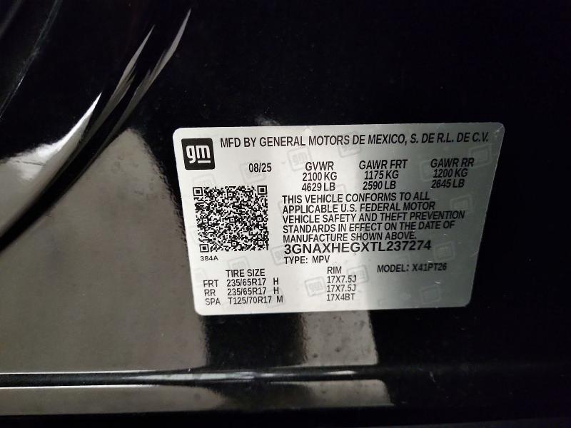 Продажа на аукционе авто 2026 Chevrolet Equinox, vin: 3GNAXHEGXTL237274, номер лота: 69999876