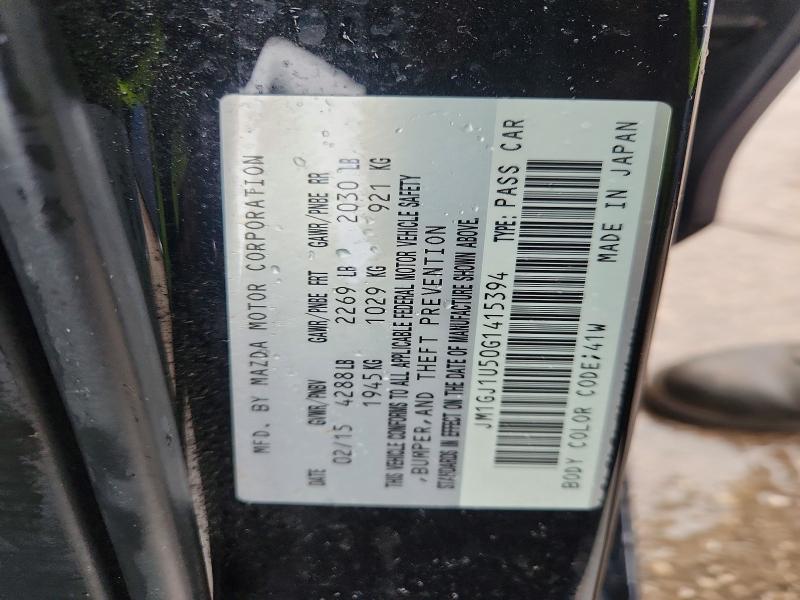 Aukcja sprzedaży 2016 Mazda 6, vin: JM1GJ1U50G1415394, numer aukcji: 68693746