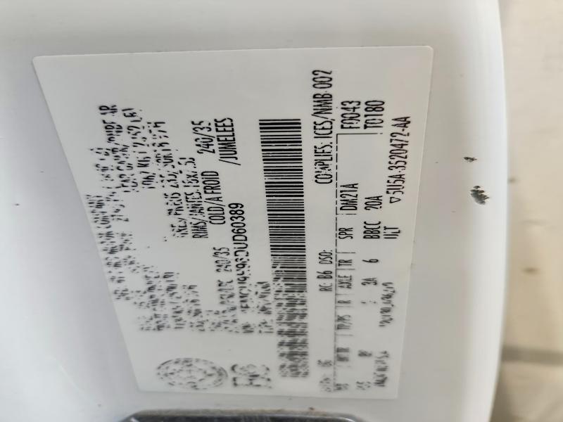 66465306 :رقم المزاد ، 1FMCU9H96DUD60389 vin ، 2013 Ford Escape مزاد بيع