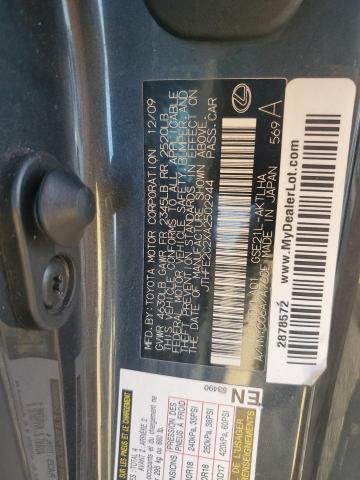 68842796 :رقم المزاد ، JTHFE2C2XA2502944 vin ، 2010 Lexus Is مزاد بيع