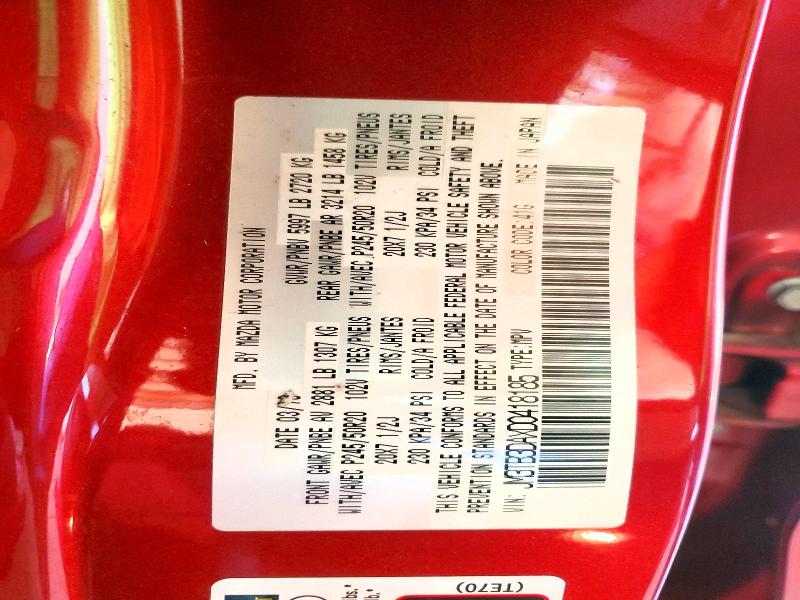 Продажа на аукционе авто 2013 Mazda Cx-9, vin: JM3TB3DAXD0418185, номер лота: 67805056