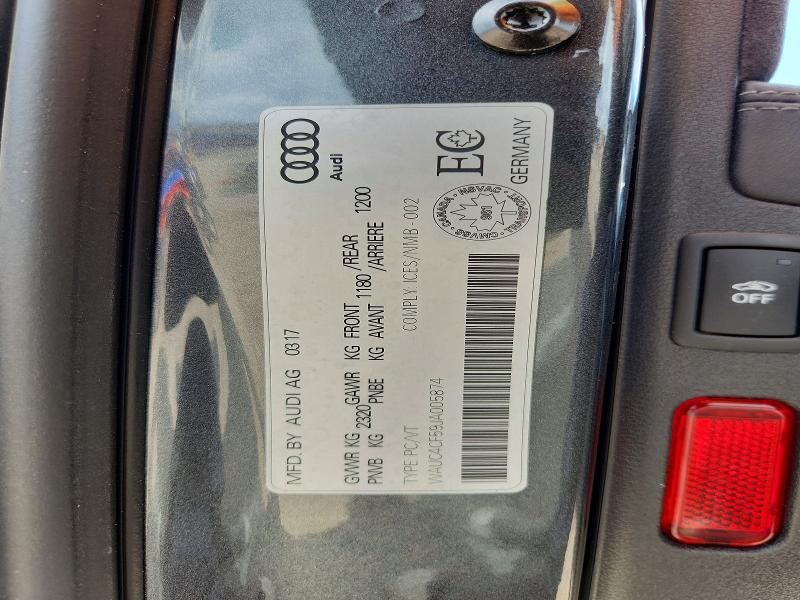Auction sale of the 2018 Audi S5, vin: WAUC4CF59JA005874, lot number: 68029566
