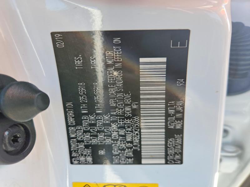 67359836 :رقم المزاد ، JTJYARBZ5K2150366 vin ، 2019 Lexus Nx 300 مزاد بيع