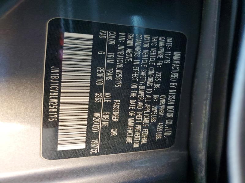 Aukcja sprzedaży 2020 Nissan Rogue Sport, vin: JN1BJ1CV8LW258175, numer aukcji: 67902286
