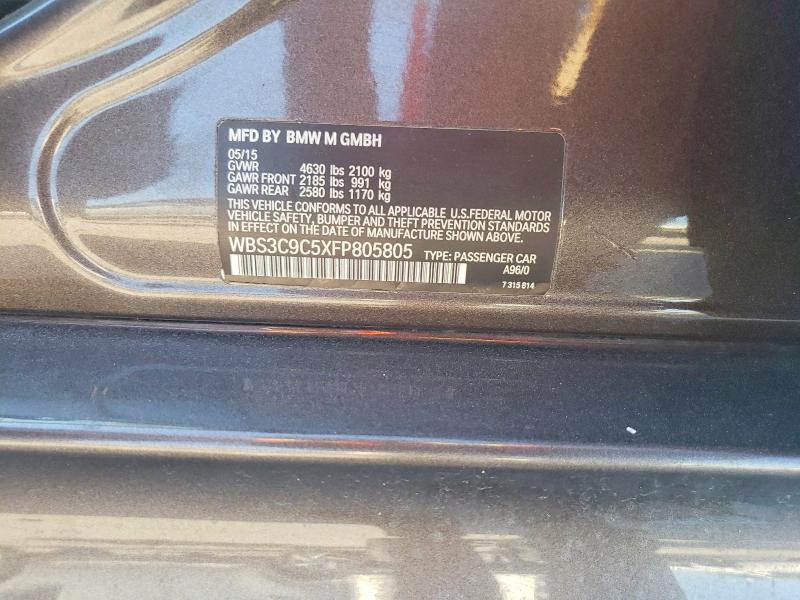 Aukcja sprzedaży 2015 Bmw M3, vin: WBS3C9C5XFP805805, numer aukcji: 69979786