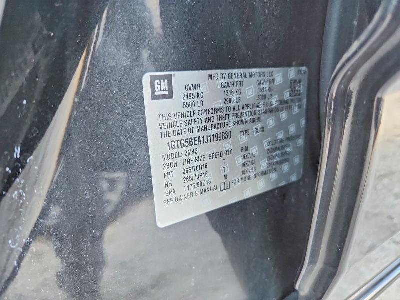 Aukcja sprzedaży 2018 Gmc Canyon, vin: 1GTG5BEA1J1199830, numer aukcji: 68033526
