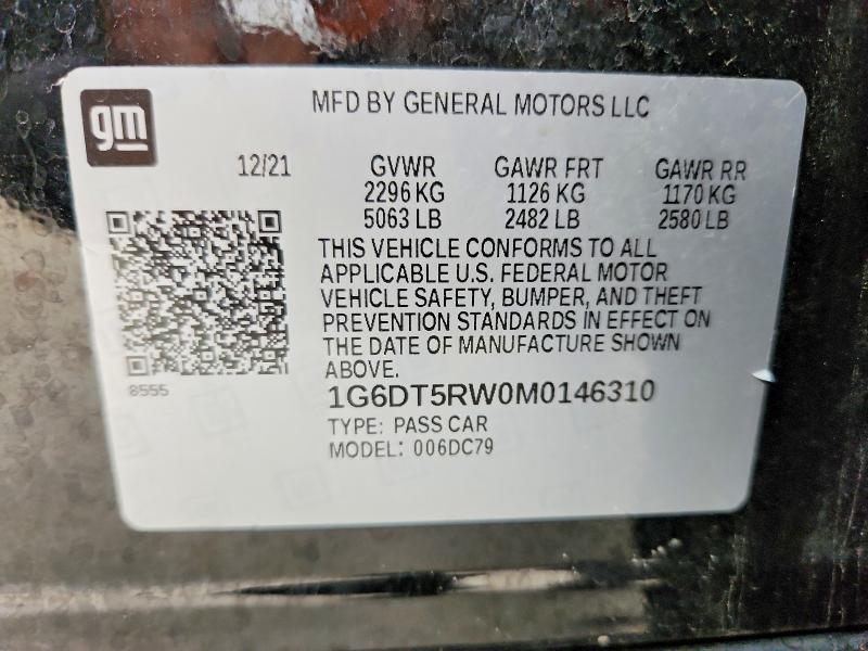Продажа на аукционе авто 2021 Cadillac Ct5, vin: 1G6DT5RW0M0146310, номер лота: 68436176