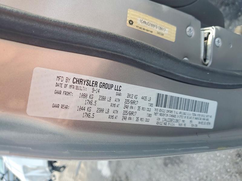 70869006 :رقم المزاد ، 1C4NJCEB8FD139017 vin ، 2015 Jeep Compass مزاد بيع