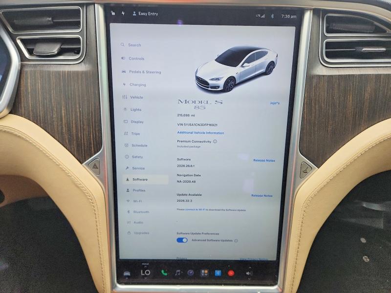 Продаж на аукціоні авто 2013 Tesla Model S, vin: 5YJSA1CN3DFP16921, номер лоту: 69101626