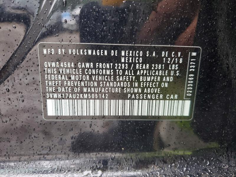 Продаж на аукціоні авто 2019 Volkswagen Golf Alltrack, vin: 3VWH17AU2KM505142, номер лоту: 67367826