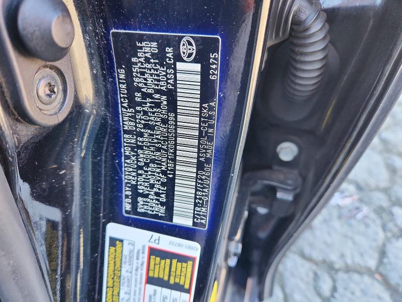 Продажа на аукционе авто 2016 Toyota Camry, vin: 4T1BF1FK0GU506996, номер лота: 70332346