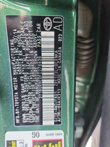 Продаж на аукціоні авто 2015 Toyota Corolla, vin: 2T1BURHE0FC276436, номер лоту: 69735206