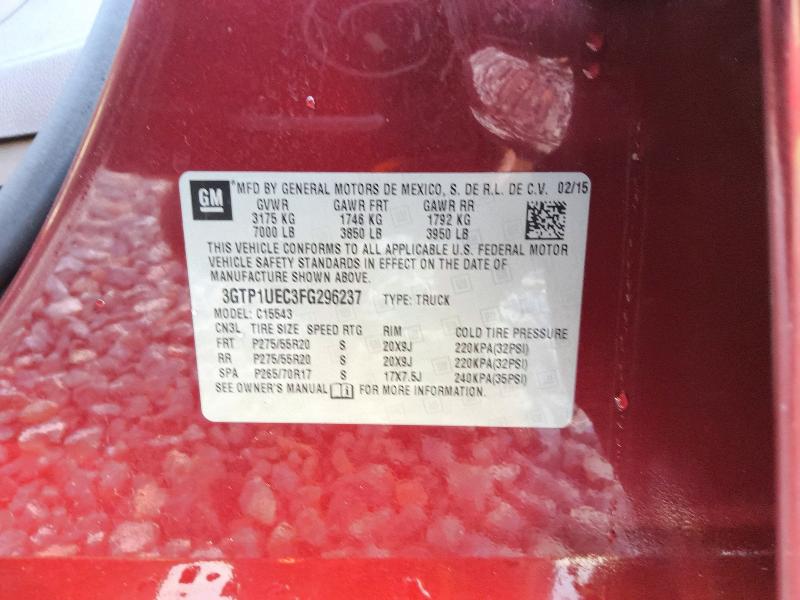 Aukcja sprzedaży 2015 Gmc Sierra, vin: 3GTP1UEC3FG296237, numer aukcji: 66320876