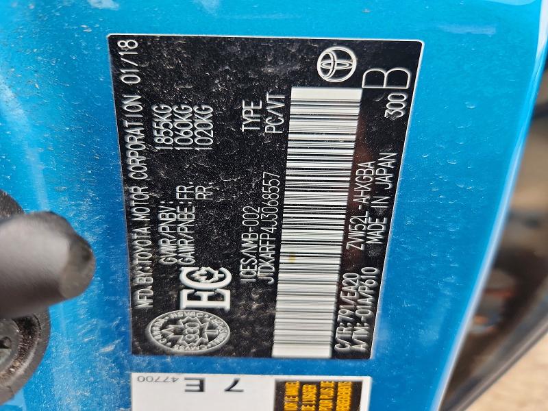 69216316 :رقم المزاد ، JTDKARFP4J3068557 vin ، 2018 Toyota Prius Prime مزاد بيع