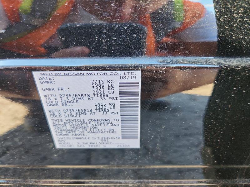 Продажа на аукционе авто 2020 Infiniti Qx60, vin: 5N1DL0MM5LC510669, номер лота: 69141366
