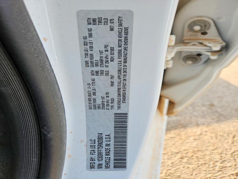 70226876 :رقم المزاد ، 1C6SRFFT5RN208014 vin ، 2024 Ram 1500 مزاد بيع