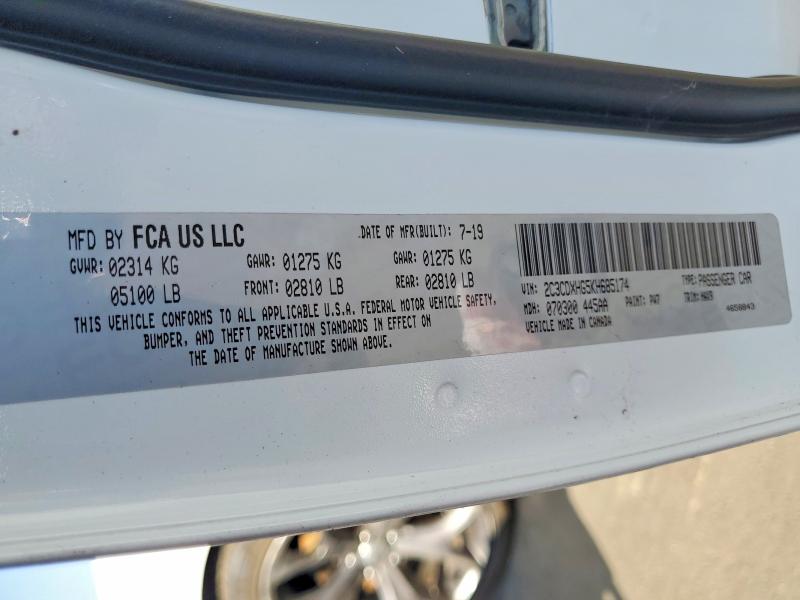 Aukcja sprzedaży 2019 Dodge Charger, vin: 2C3CDXHG5KH685174, numer aukcji: 69330536
