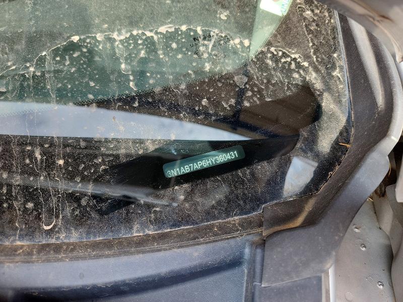 69130856 :رقم المزاد ، 3N1AB7AP6HY360431 vin ، 2017 Nissan Sentra مزاد بيع