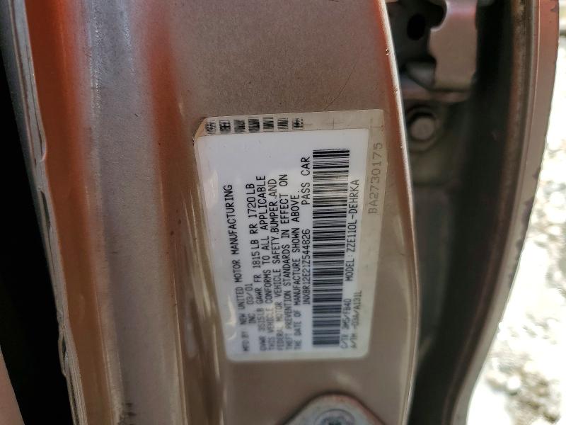 2001 Toyota Corolla მანქანა იყიდება აუქციონზე, vin: 1NXBR12E21Z544826, აუქციონის ნომერი: 68825836