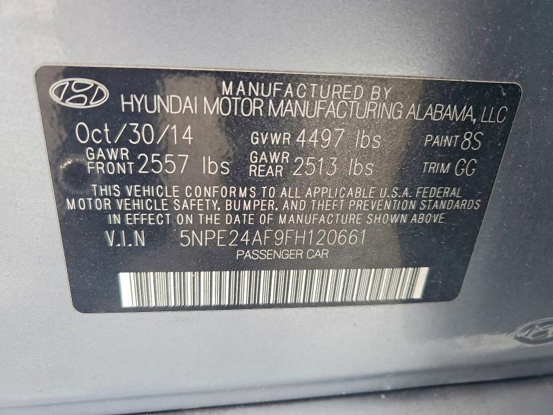 Продаж на аукціоні авто 2015 Hyundai Sonata, vin: 5NPE24AF9FH120661, номер лоту: 70836566