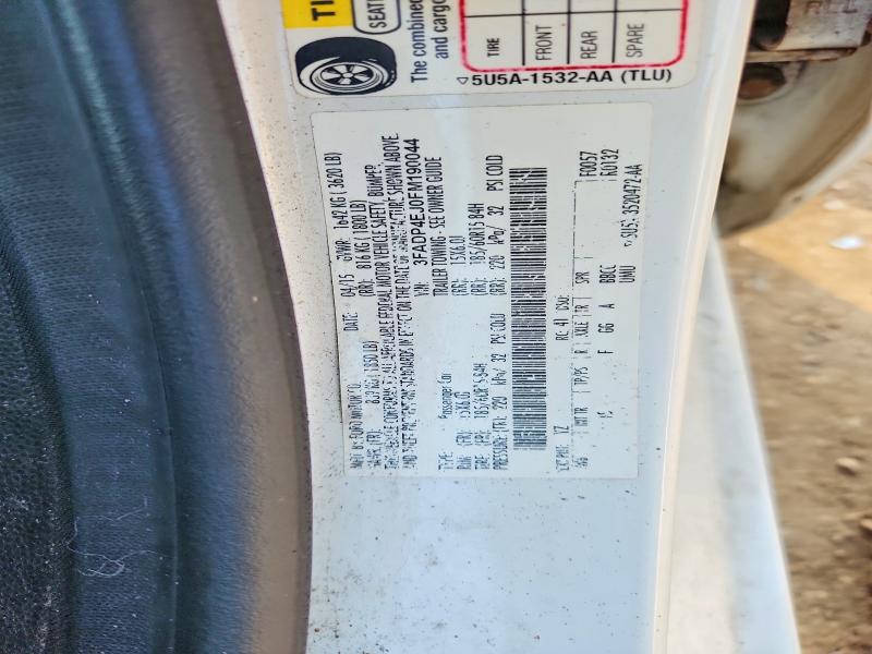 Продаж на аукціоні авто 2015 Ford Fiesta, vin: 3FADP4EJ0FM190044, номер лоту: 67334256