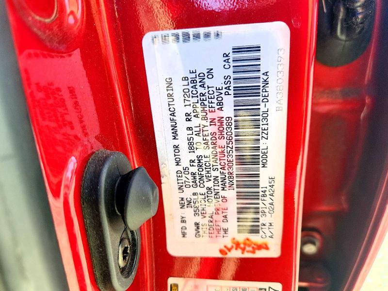 Продаж на аукціоні авто 2005 Toyota Corolla, vin: 1NXBR30E35Z560389, номер лоту: 70981616