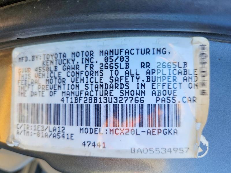 2003 Toyota Avalon მანქანა იყიდება აუქციონზე, vin: 4T1BF28B13U327766, აუქციონის ნომერი: 70702016