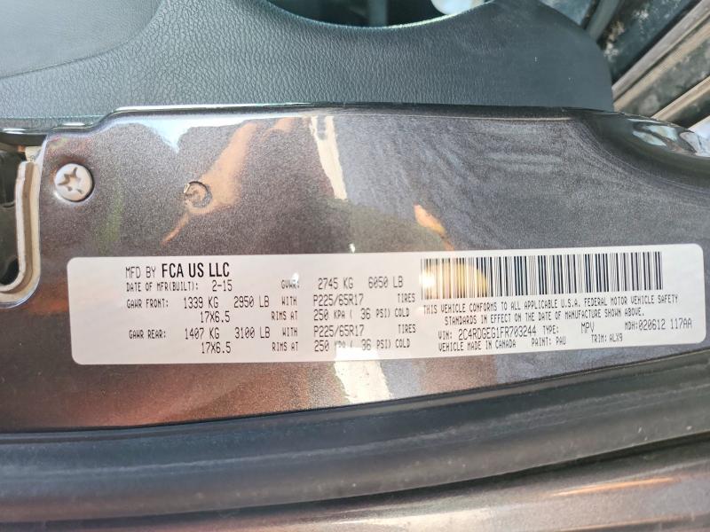 Aukcja sprzedaży 2015 Dodge Grand Caravan, vin: 2C4RDGEG1FR703244, numer aukcji: 69757116