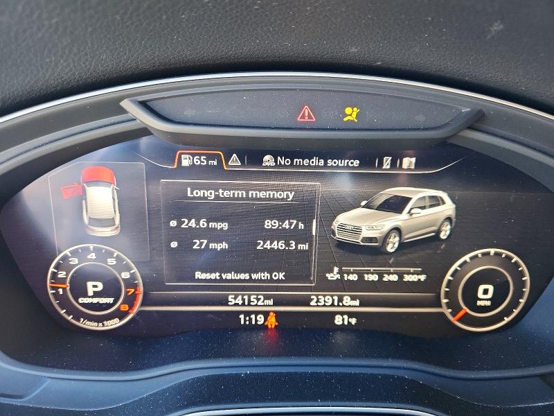 68914826 :رقم المزاد ، WA1BNAFYXJ2081487 vin ، 2018 Audi Q5 مزاد بيع